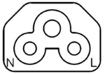 Iec C Connector Line Art . . . . . . - Webber Electronics